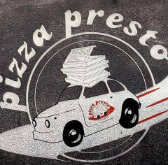 Pizza Presto logo qr kod menu